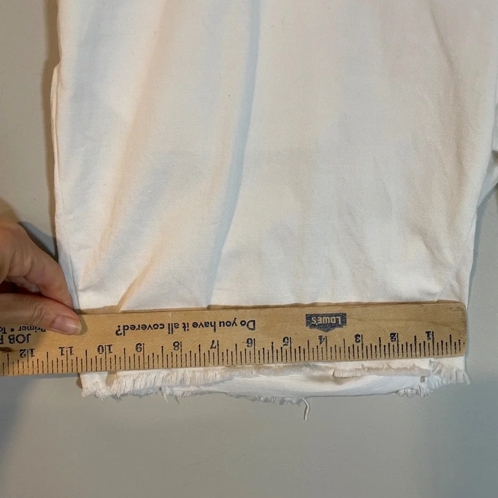 Polo Ralph Lauren Mens White Straight Fit Cut-Off Denim Shorts 38 NWT Classics